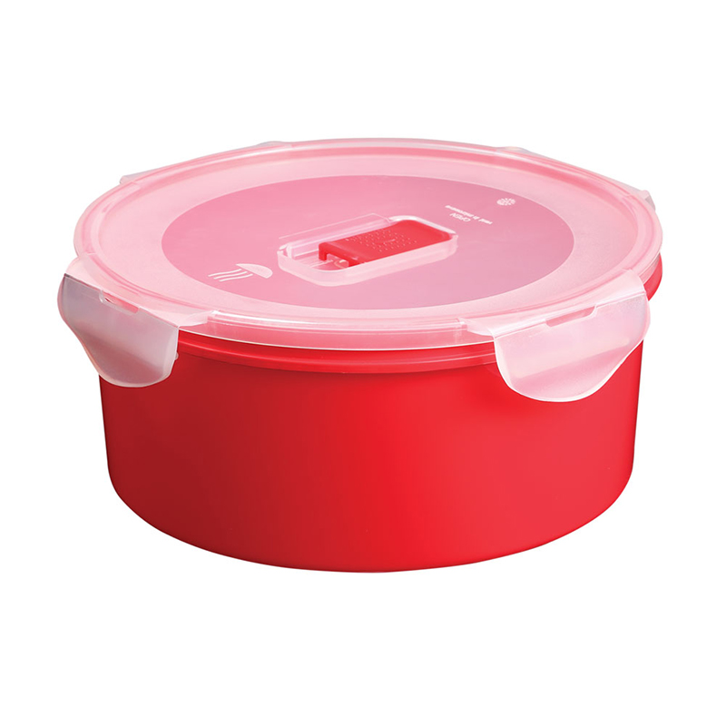 Lock & Safe Container With Microwave Vent 1500R (1500 ml) (Red) (45 Pc Pk)